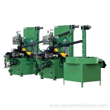 Forging piece bearing ring turning production line